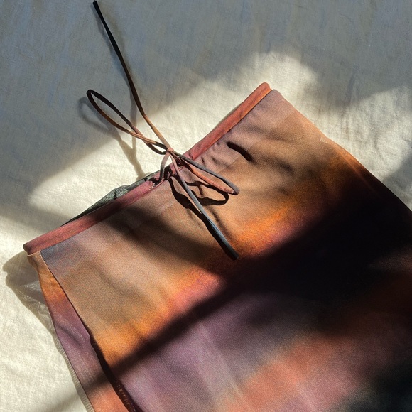 zara sunset mesh midi skirt - Picture 2 of 4